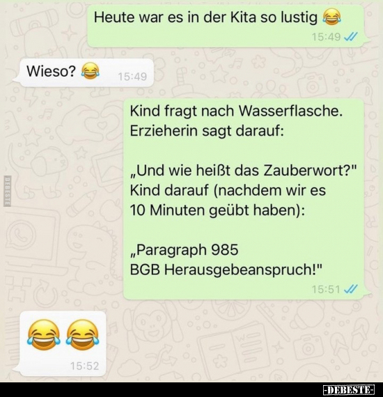 Heute war es in der Kita so lustig.. - Lustige Bilder | DEBESTE.de