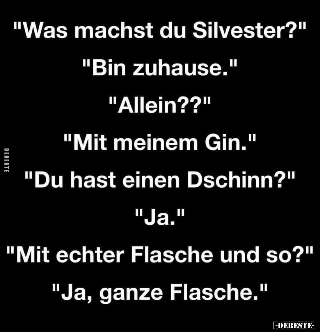"Was machst du Silvester?"...