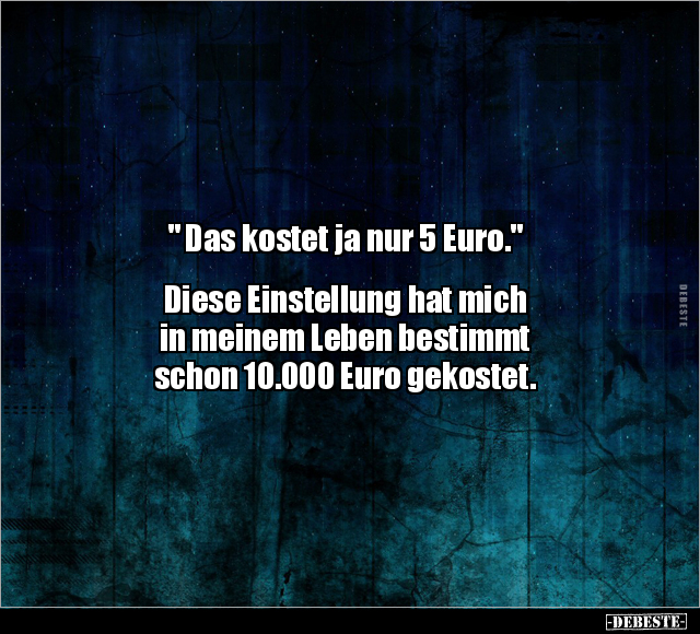 "Das kostet ja nur 5 Euro.." - Lustige Bilder | DEBESTE.de