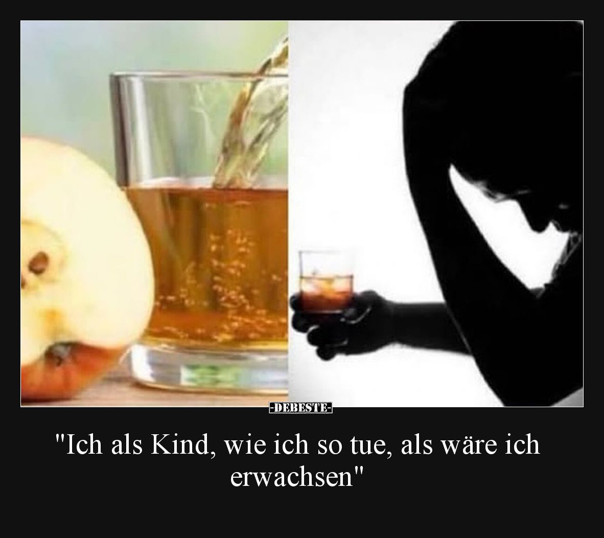 Ich als Kind, wie ich so tue, als wäre ich erwachsen