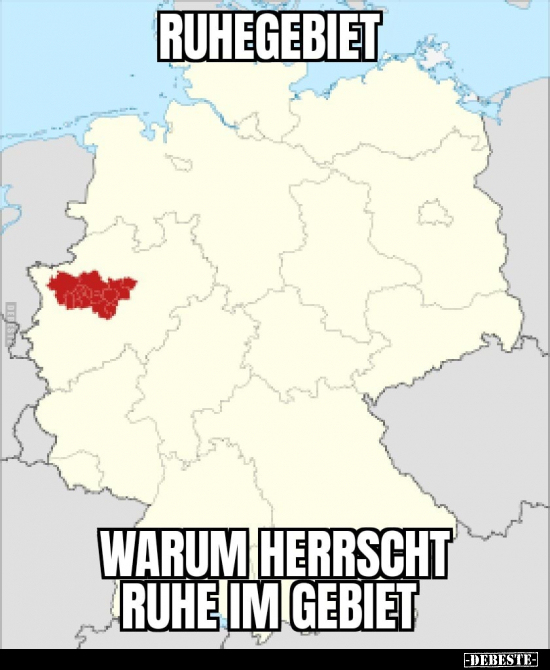Ruhegebiet.

Warum herrscht Ruhe im Gebiet?