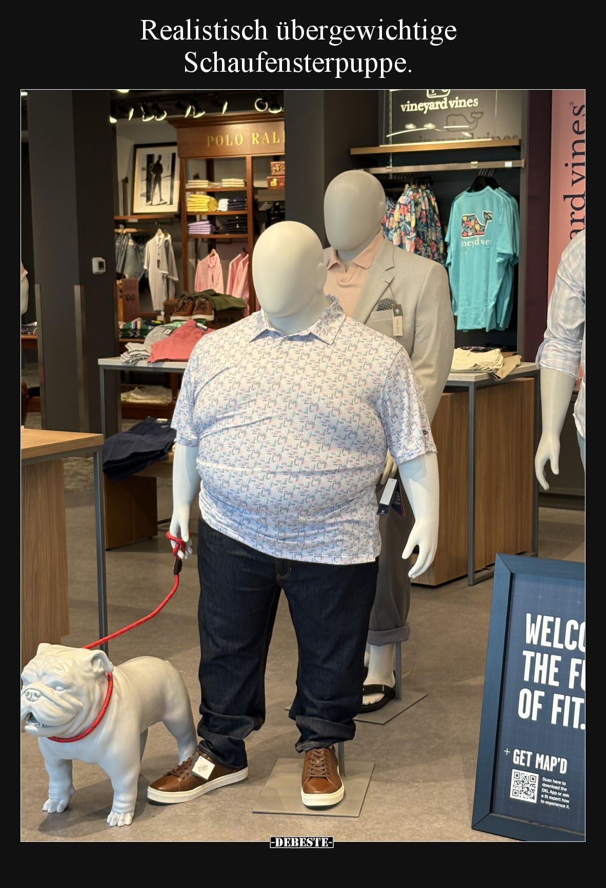 Realistisch übergewichtige Schaufensterpuppe... - Lustige Bilder | DEBESTE.de