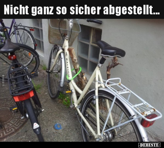 Nicht ganz so sicher abgestellt...