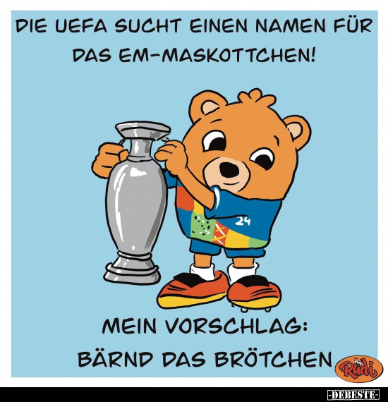 Die UEFA sucht einen Namen für das EM-Maskottchen!.. - Lustige Bilder | DEBESTE.de