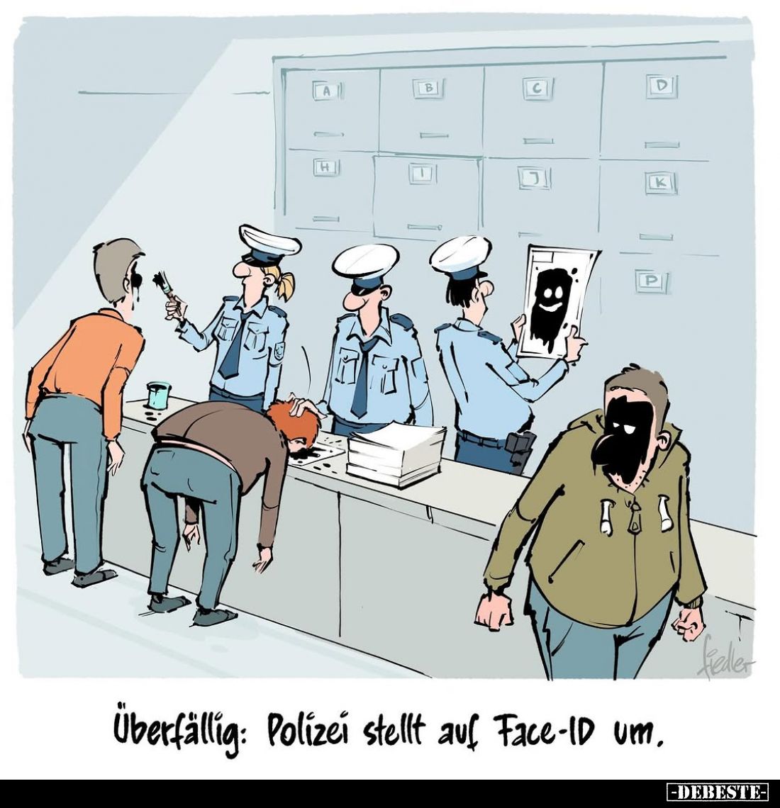 Überfällig: Polizei stellt auf Face-ID um.
