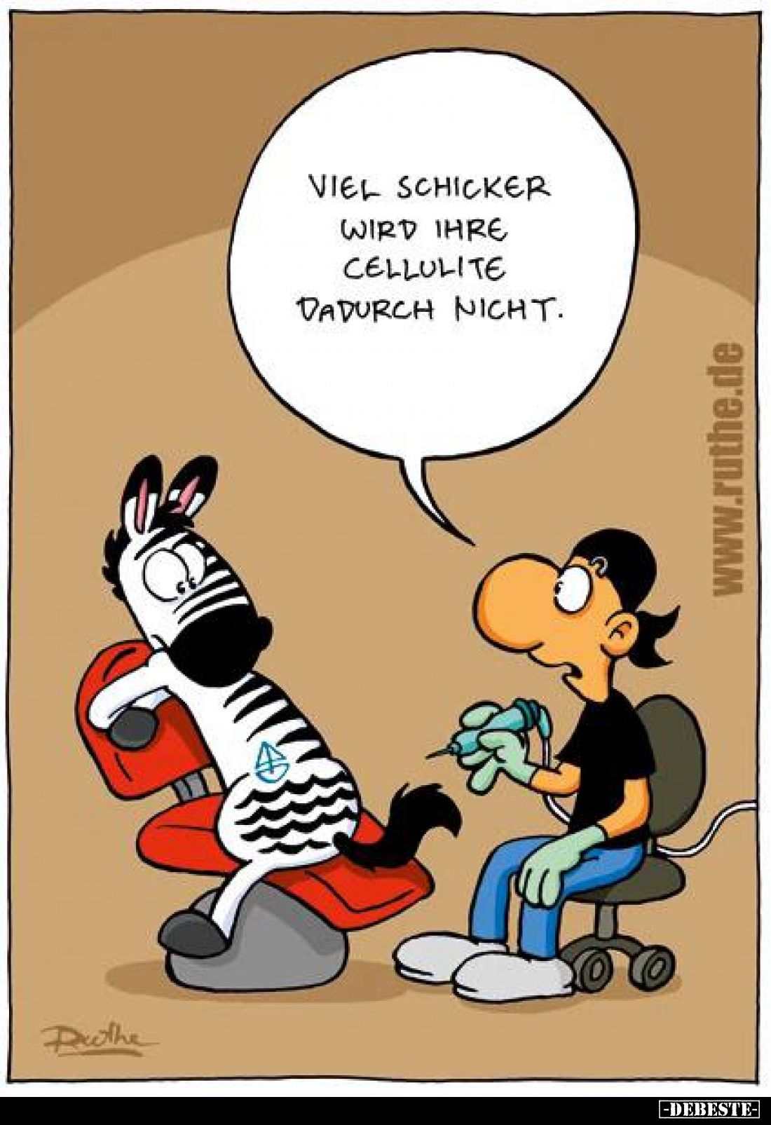 Viel schicker wird ihre Cellulite dadurch nicht.