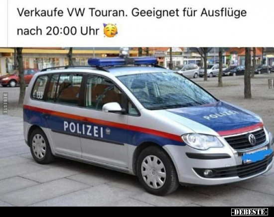 Verkaufe VW Touran. Geeignet für Ausflüge nach 20:00.. - Lustige Bilder | DEBESTE.de