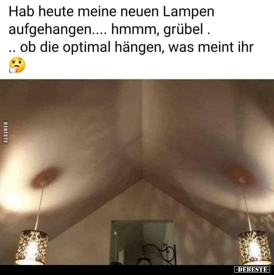 Hab heute meine neuen Lampen aufgehangen....  - Lustige Bilder | DEBESTE.de