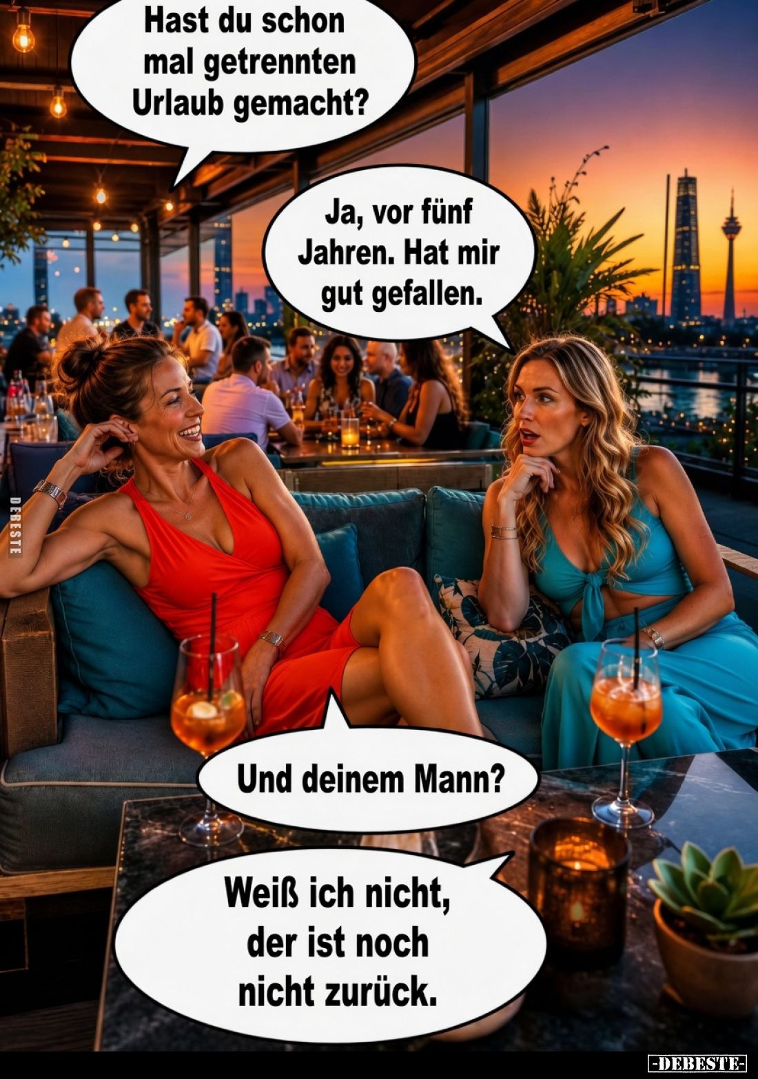Hast du schon mal getrennten Urlaub gemacht?.. - Lustige Bilder | DEBESTE.de