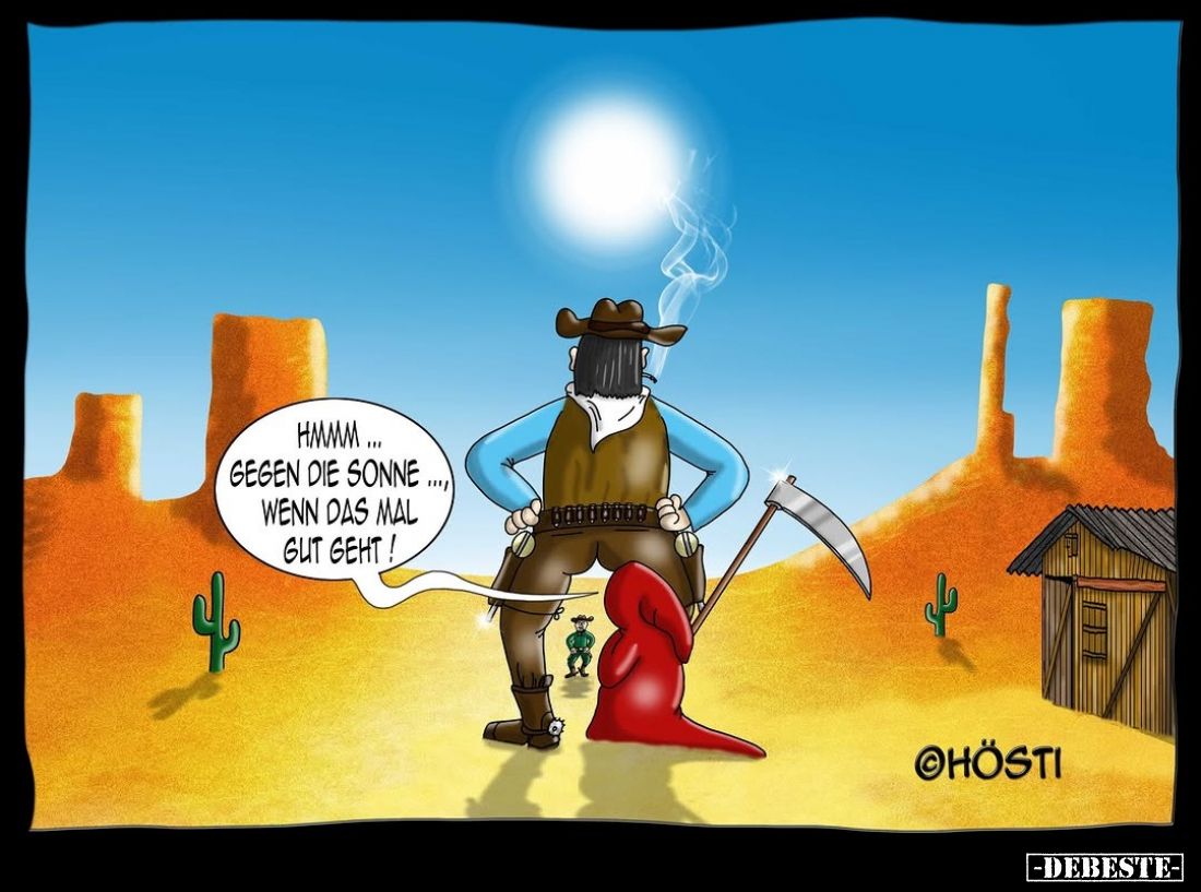 Gegen die Sonne wenn das mal gut geht!