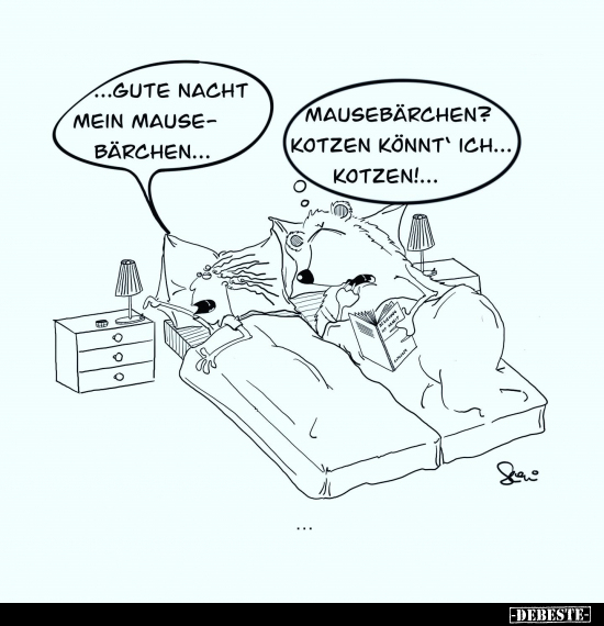 ... Gute Nacht mein Mausebärchen... - Lustige Bilder | DEBESTE.de