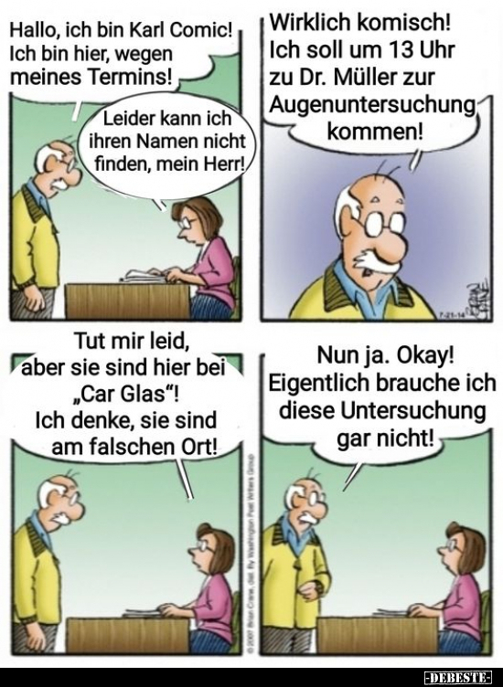 Hallo, ich bin Karl Comic.. - Lustige Bilder | DEBESTE.de