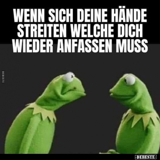 Wenn sich deine Hände streiten, welche dich wieder anfassen.. - Lustige Bilder | DEBESTE.de