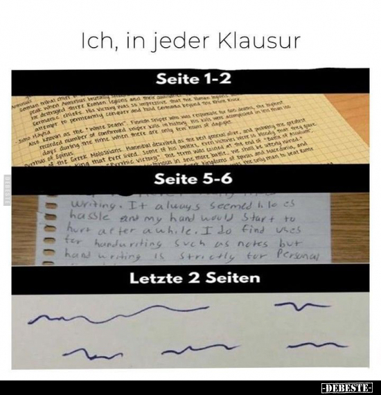 Ich, in jeder Klausur.. - Lustige Bilder | DEBESTE.de