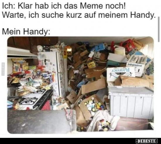 Ich: Klar hab ich das Meme noch! Warte, ich suche kurz auf.. - Lustige Bilder | DEBESTE.de