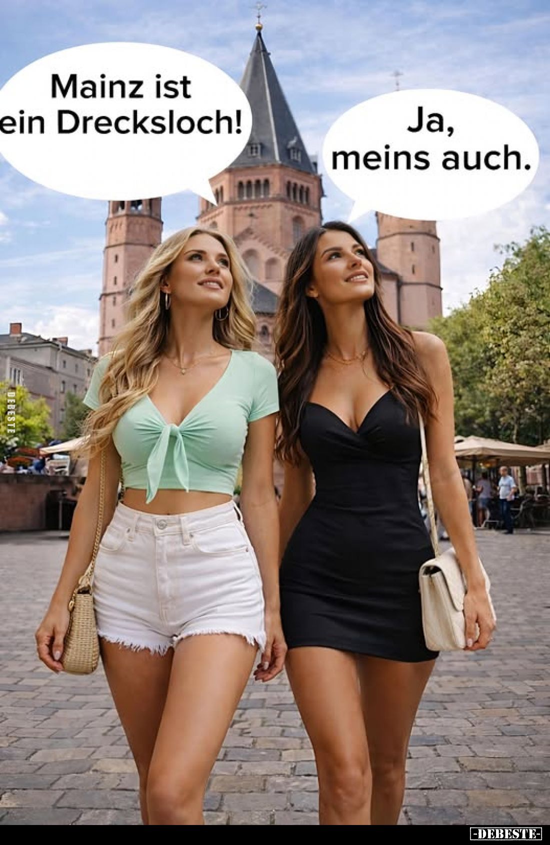 Mainz ist ein Drecksloch! -
Ja, meins auch.