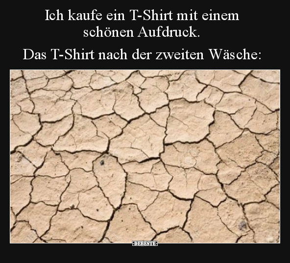 Ich kaufe ein T-Shirt mit einem schönen Aufdruck...