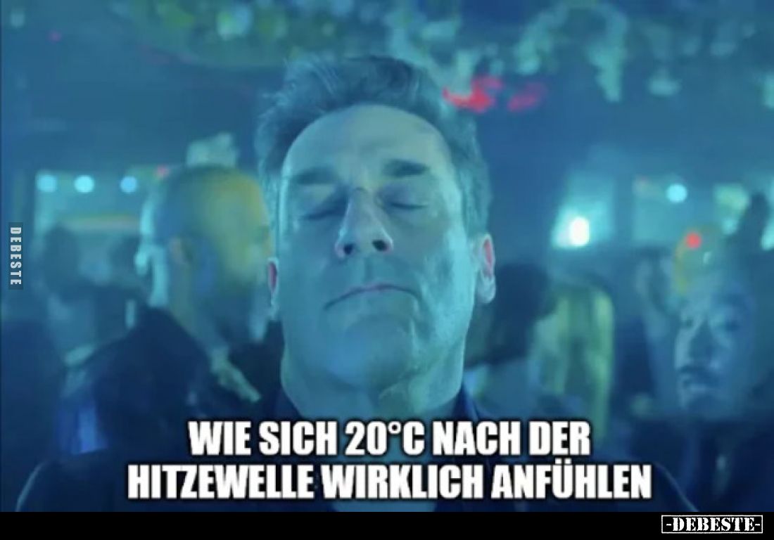 Wie sich 20°C nach der Hitzewelle wirklich anfühlen