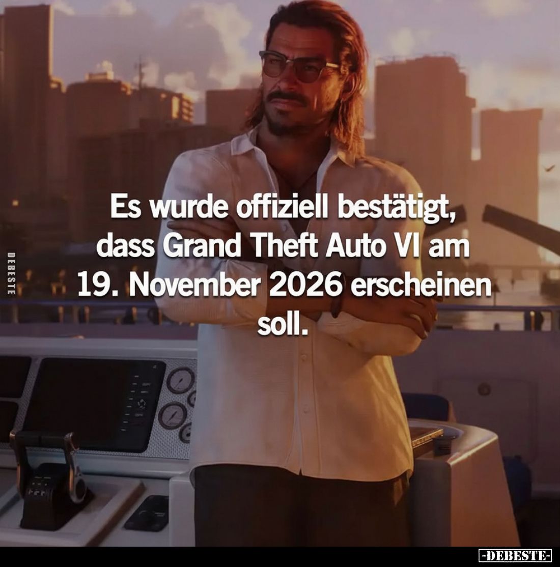 Es wurde offiziell bestätigt, dass Grand Theft Auto VI am 19. November 2026 erscheinen soll.