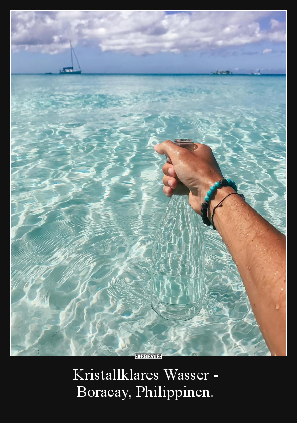 Kristallklares Wasser - Boracay, Philippinen...