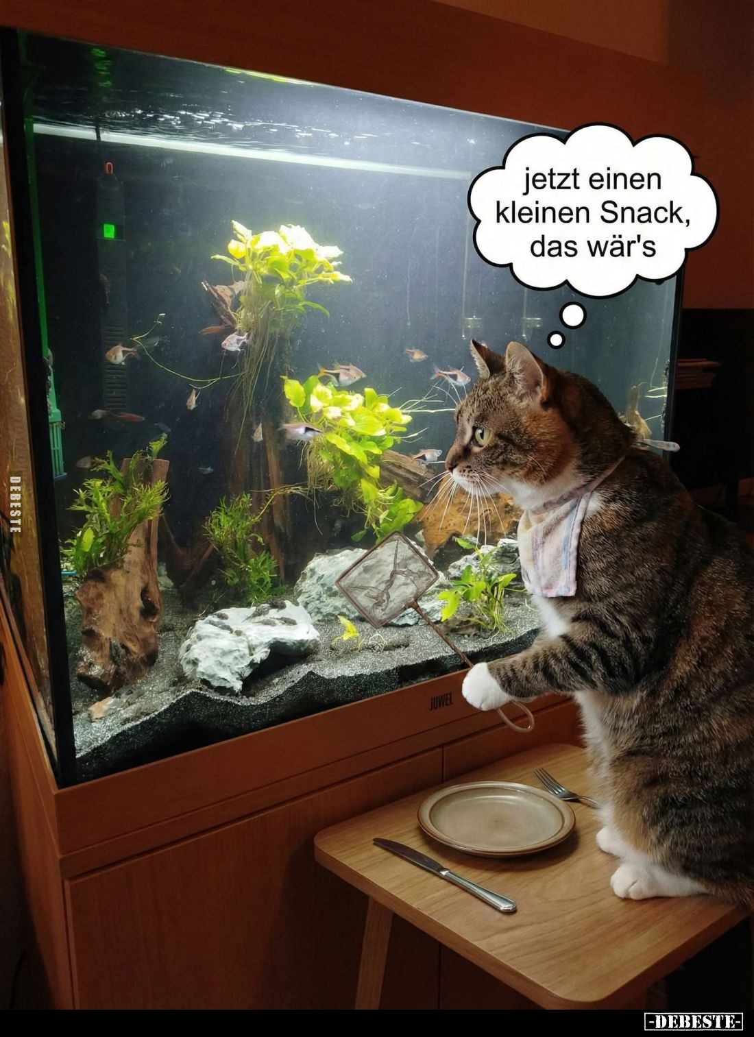 Jetzt einen kleinen Snack, das wär's.