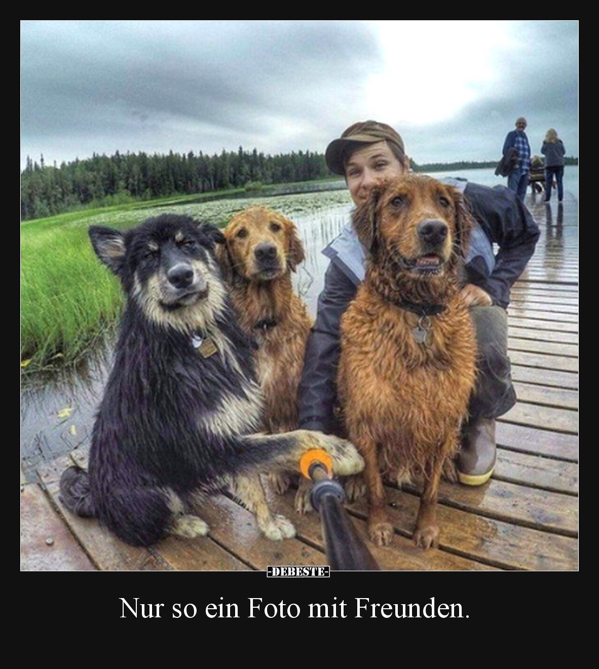Nur so ein Foto mit Freunden.