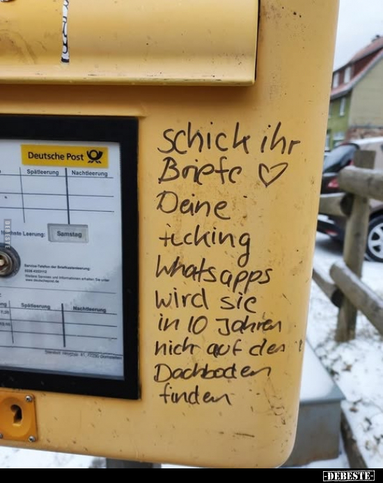 Schick ihr Briefe.. - Lustige Bilder | DEBESTE.de