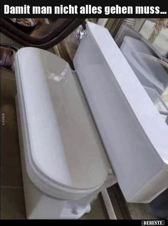 Damit man nicht alles gehen muss...