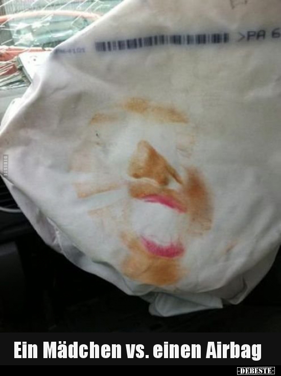 Ein Mädchen vs. einen Airbag.. - Lustige Bilder | DEBESTE.de