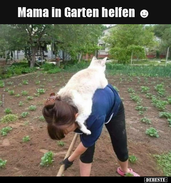 Mama in Garten helfen ☻.. - Lustige Bilder | DEBESTE.de