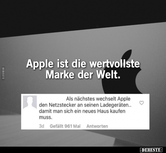 Apple ist die wertvollste Marke der Welt... - Lustige Bilder | DEBESTE.de