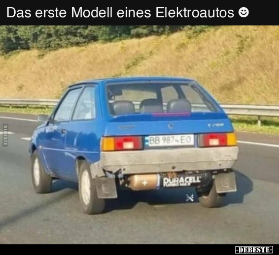 Das erste Modell eines Elektroautos ☻.. - Lustige Bilder | DEBESTE.de