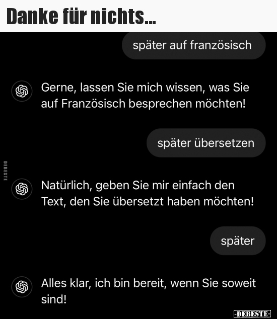 Danke für nichts.. - Lustige Bilder | DEBESTE.de