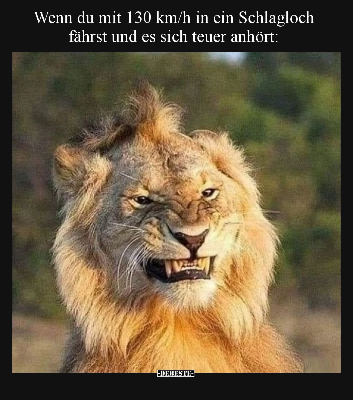 Wenn du mit 130 km/h in ein Schlagloch fährst und es sich teuer anhört: