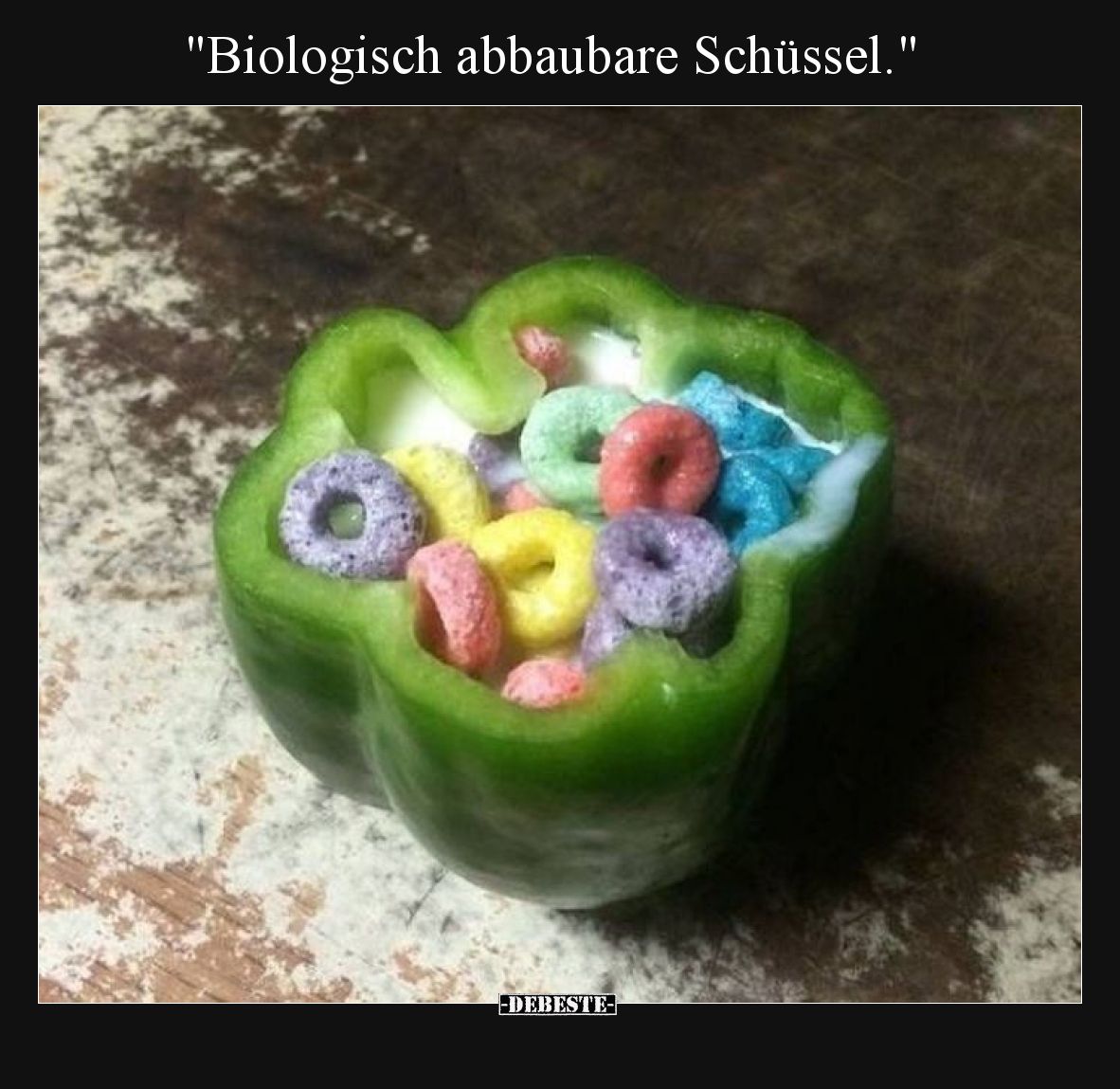 Biologisch abbaubare Schüssel.