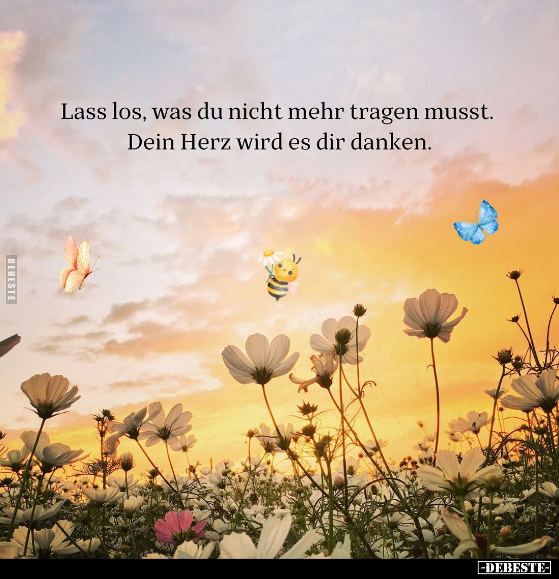 Lass los, was du nicht mehr tragen musst. 
Dein Herz wird es dir danken.