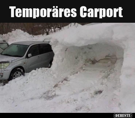 Temporäres Carport..