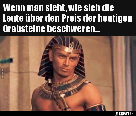 Wenn man sieht, wie sich die Leute über den Preis der..