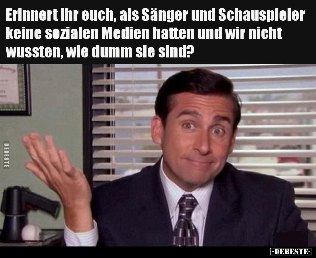 Erinnert ihr euch, als Sänger und Schauspieler keine sozialen Medien hatten und wir nicht wussten, wie dumm sie sind?