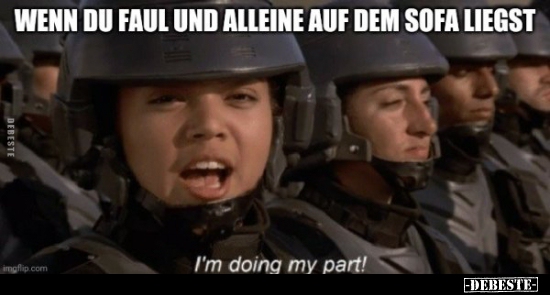 Wenn du faul und alleine auf dem Sofa liegst.. - Lustige Bilder | DEBESTE.de