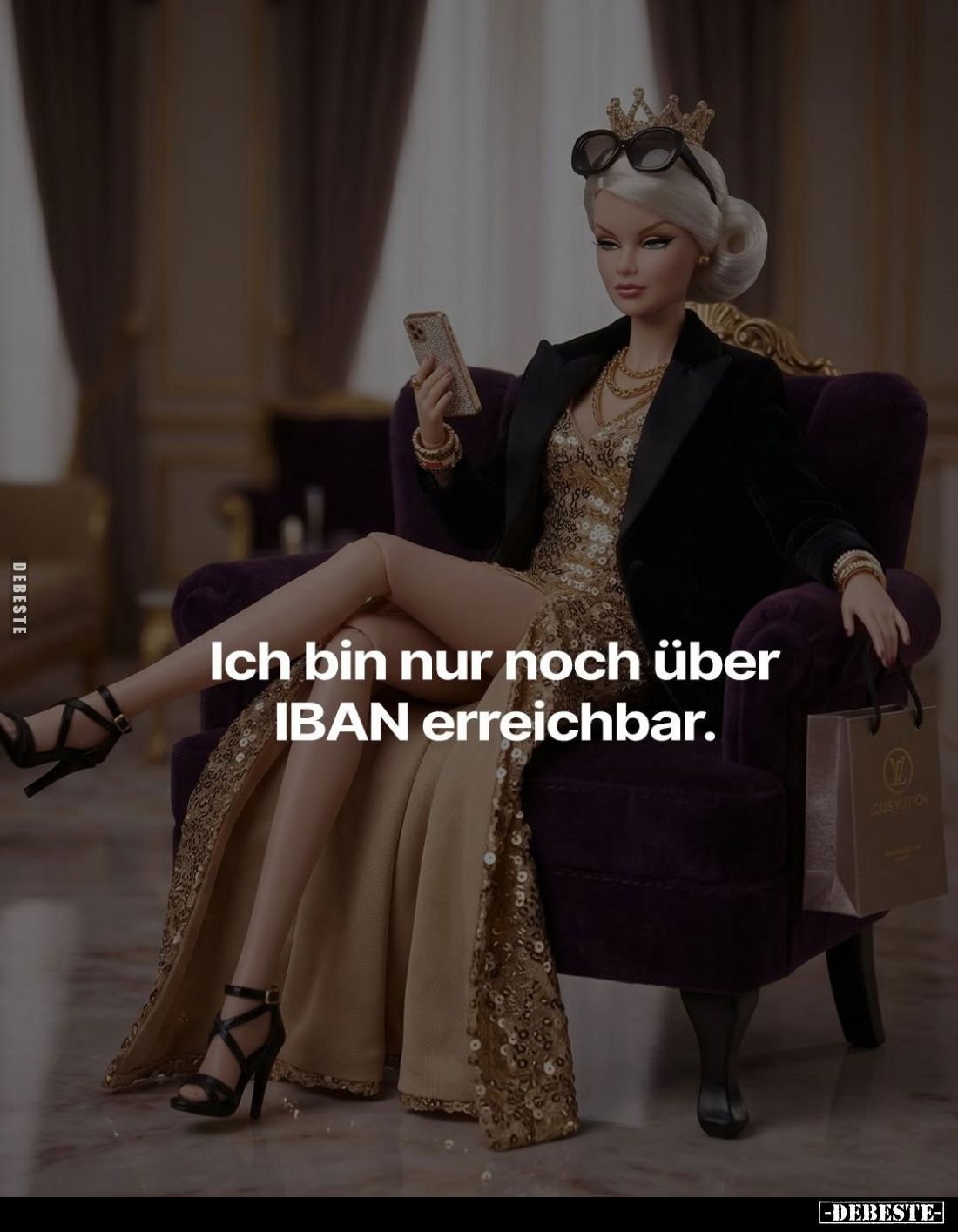 Ich bin nur noch über IBAN erreichbar.