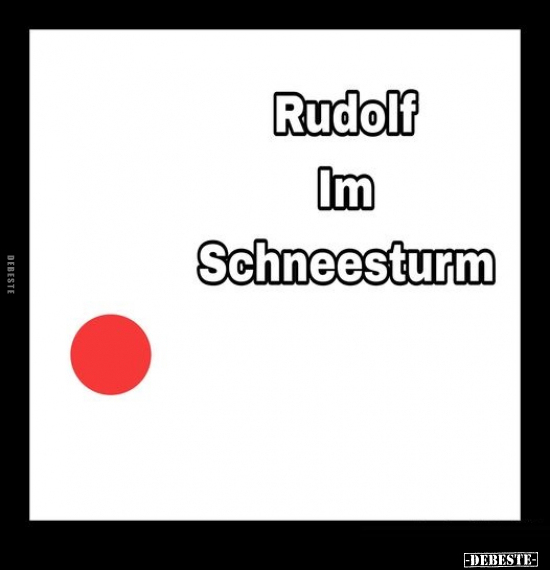 Rudolf Im Schneesturm... - Lustige Bilder | DEBESTE.de