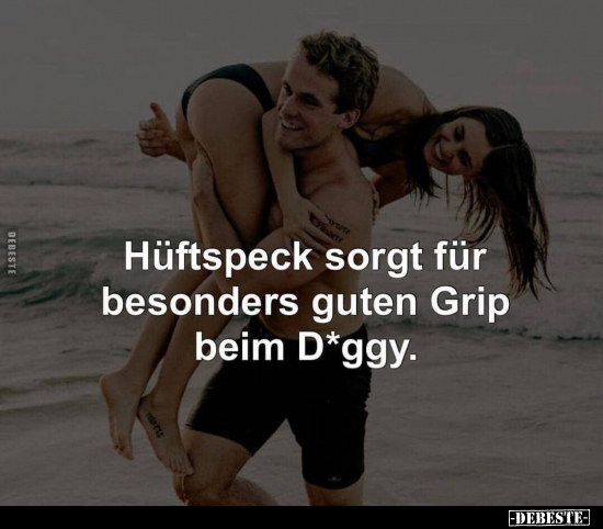 Hüftspeck sorgt für besonders guten Grip beim D*ggy... - Lustige Bilder | DEBESTE.de