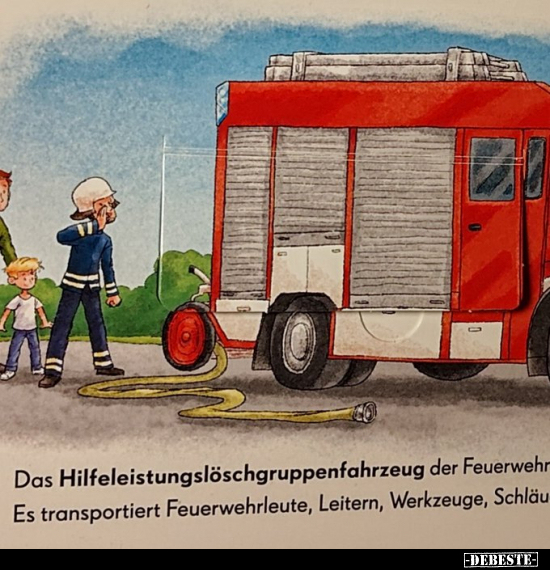 Das Hilfeleistungslöschgruppenfahrzeug der Feuerwehr Es.. - Lustige Bilder | DEBESTE.de