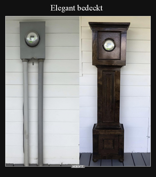Elegant bedeckt