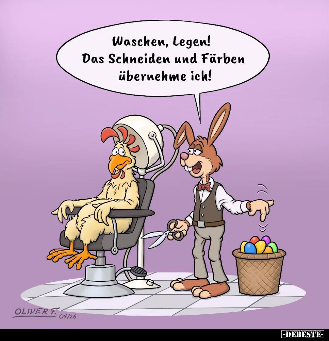 Waschen, Legen! Das Schneiden und Färben übernehme ich!