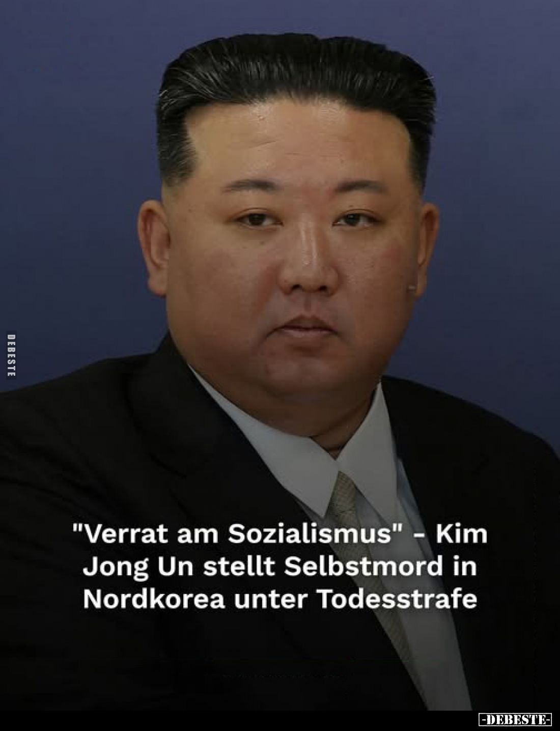 "Verrat am Sozialismus" - Kim Jong Un stellt Selbstmord in Nordkorea unter Todesstrafe.