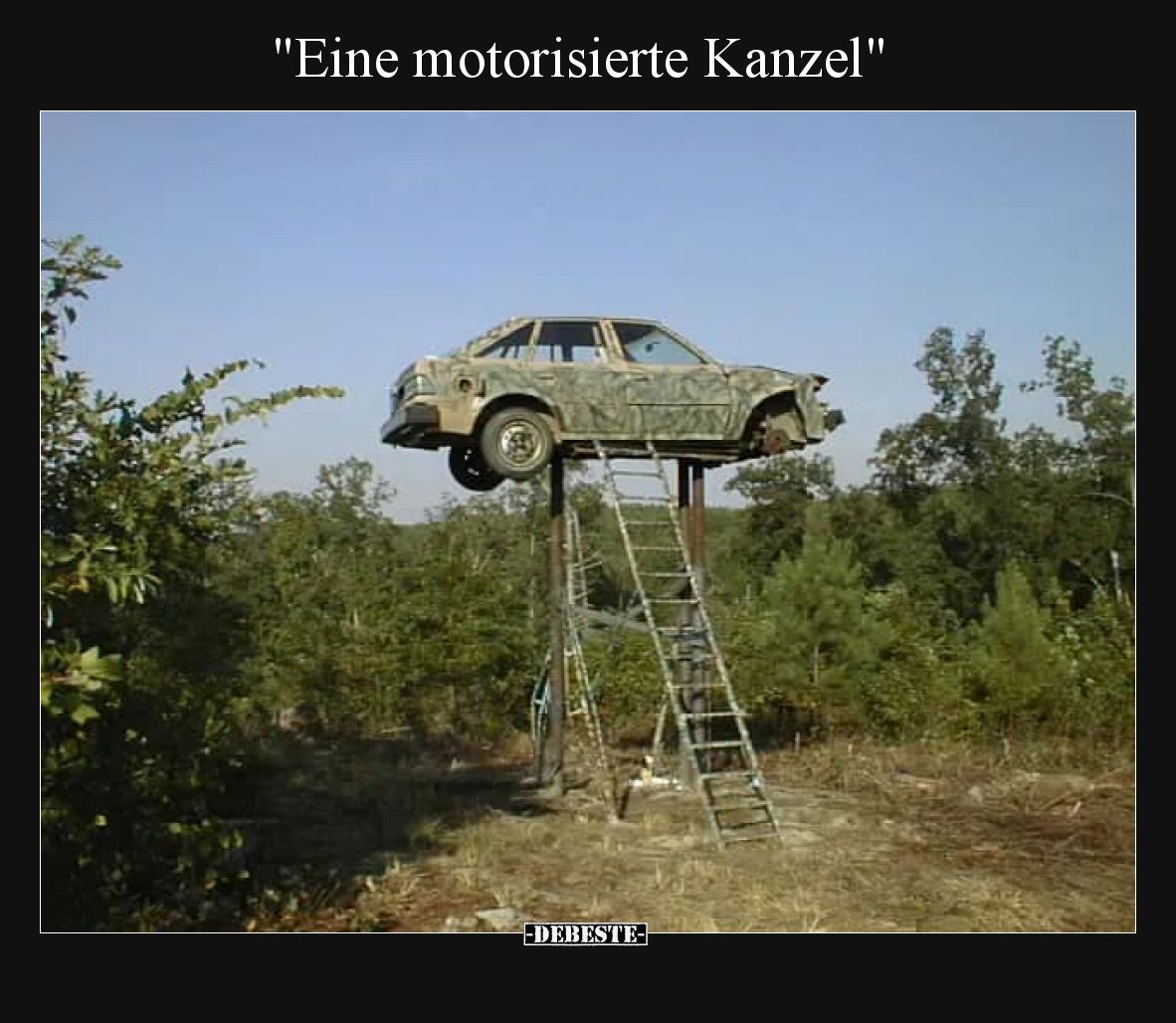 Eine motorisierte Kanzel