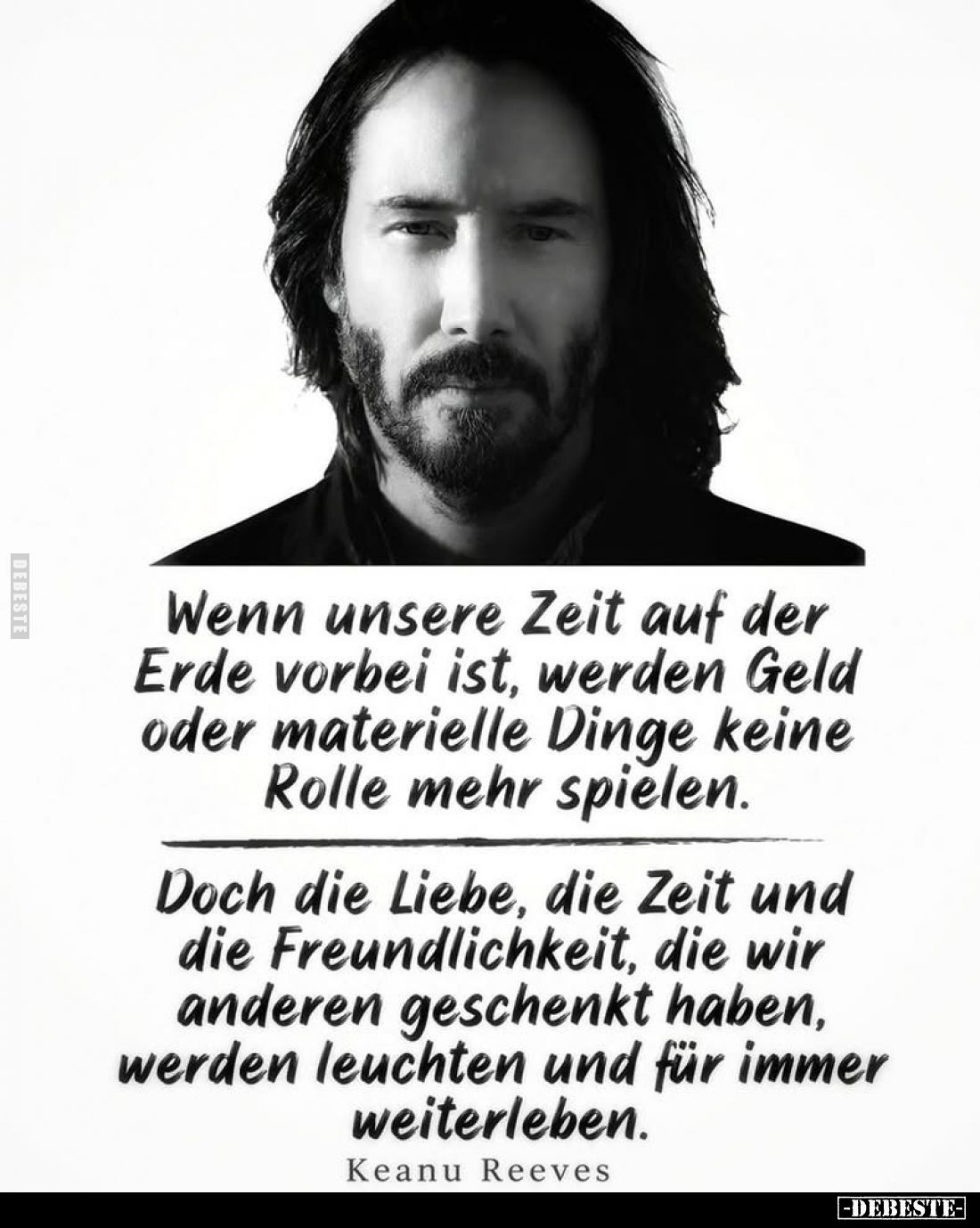 Wenn unsere Zeit auf der Erde vorbei ist, werden Geld oder materielle Dinge keine Rolle mehr spielen.
Doch die Liebe, die Ze...