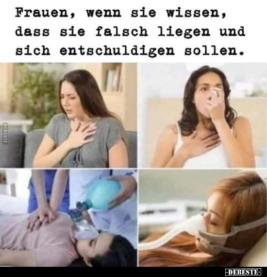 Frauen, wenn sie wissen, dass sie falsch liegen und sich.. - Lustige Bilder | DEBESTE.de